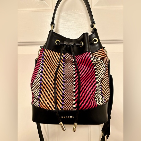 Ted Baker Handbags - Ted Baker Taliiaa Multicolor Woven Boho Bucket Shoulder Bag BRAND NEW